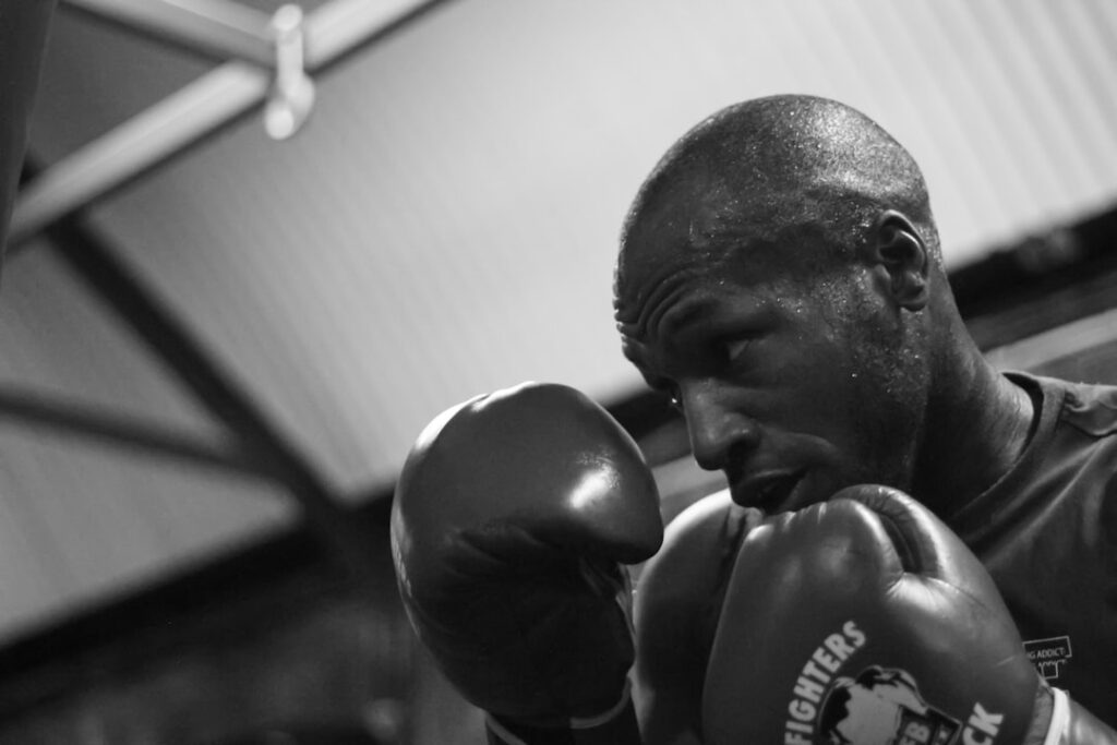 Ashley Bailey-Dumetz, a professional boxer from London, was in training.