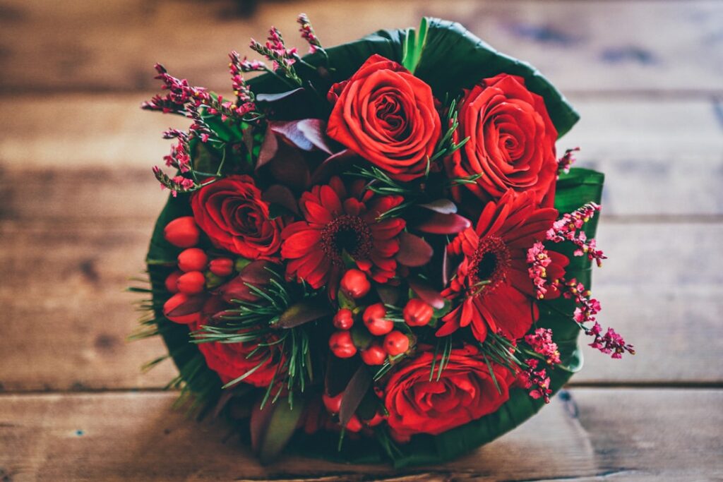 Red Wedding Bouquet