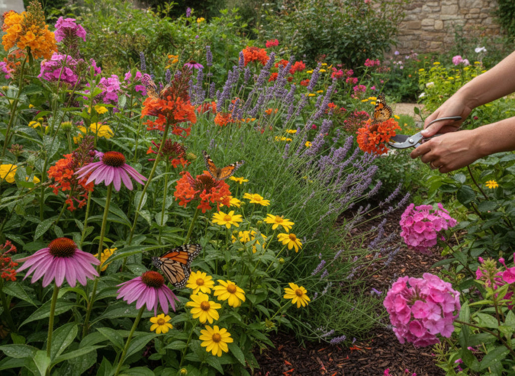Zomerbloeiers verzorgen in juli voor meer vlinders in de tuin