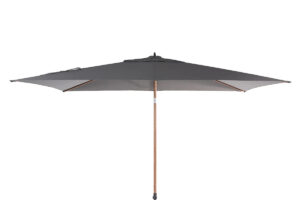 Azzurro Parasol 200 x 300 cm | Houtlook-Charcoal van Fonteyn
