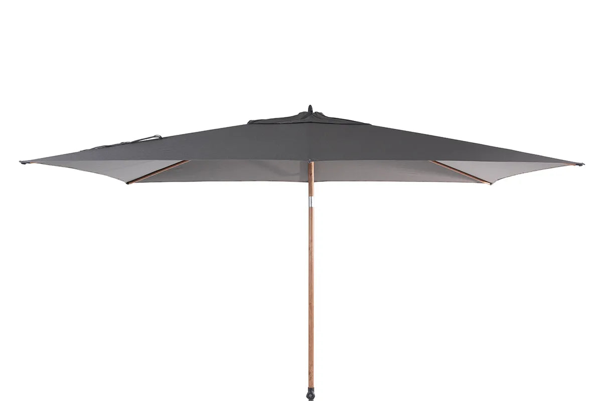 Azzurro Parasol 200 x 300 cm | Houtlook-Charcoal van Fonteyn