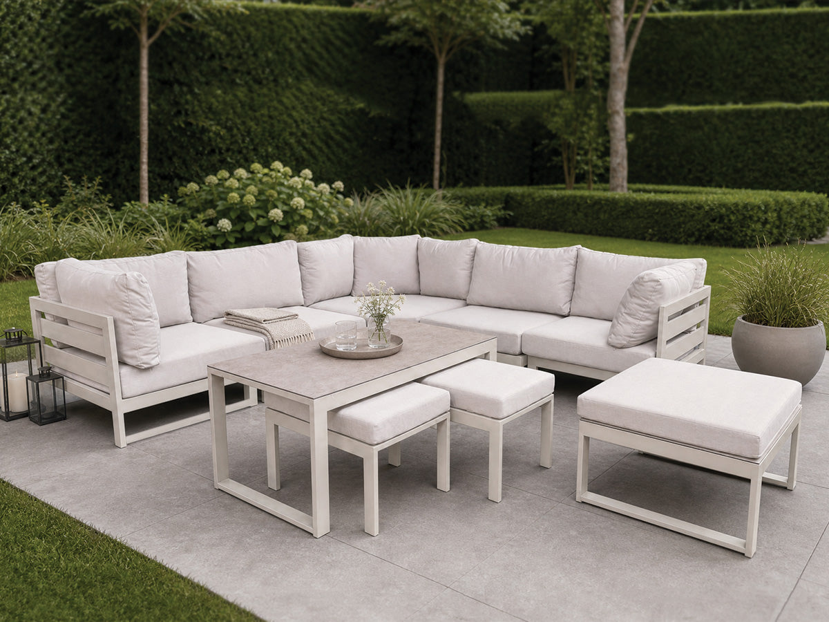 Barcelona Loungeset | Taupe | Combi 01 van Fonteyn