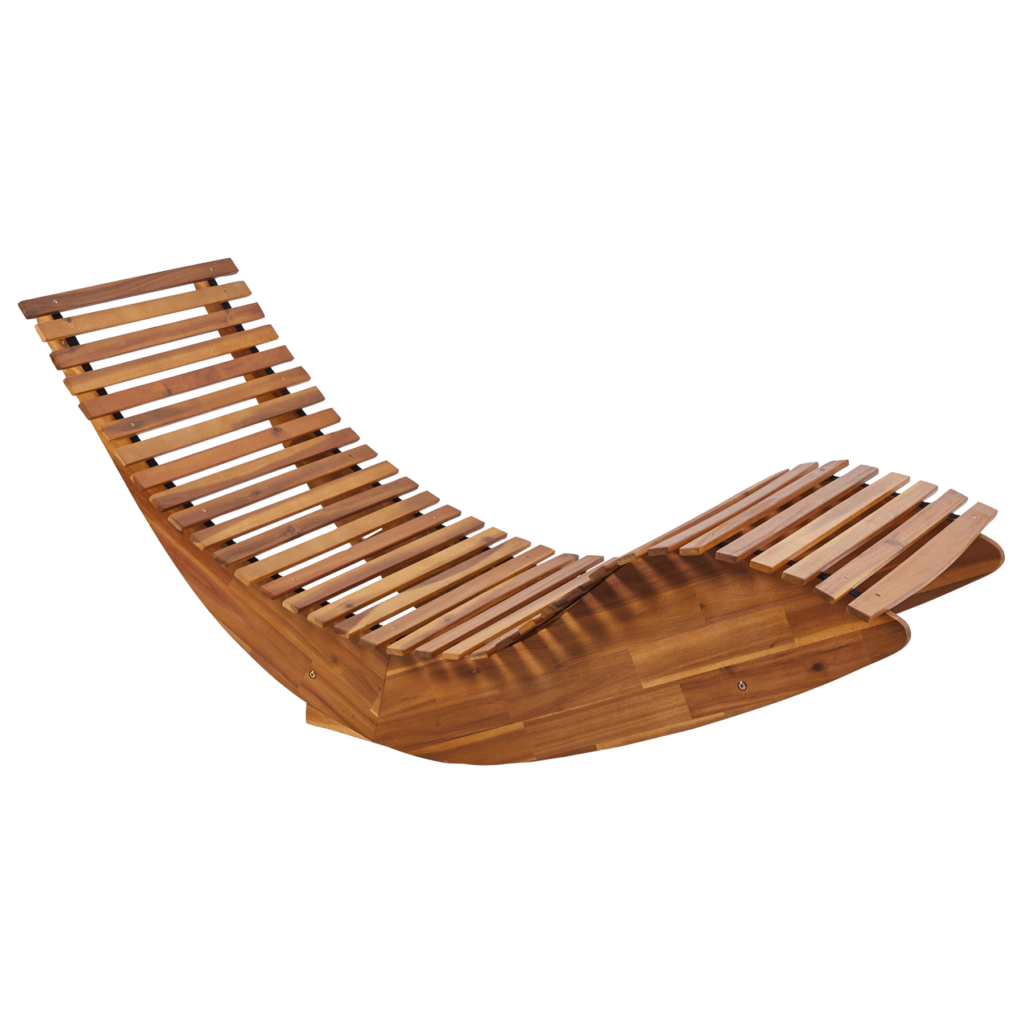 Beliani Ligstoel Brescia Ii Bruin 176x60x90 Cm van Praxis