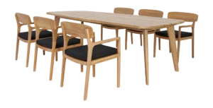 by fonQ Scandi Tuinset - Acaciahout - Zwart van fonQ