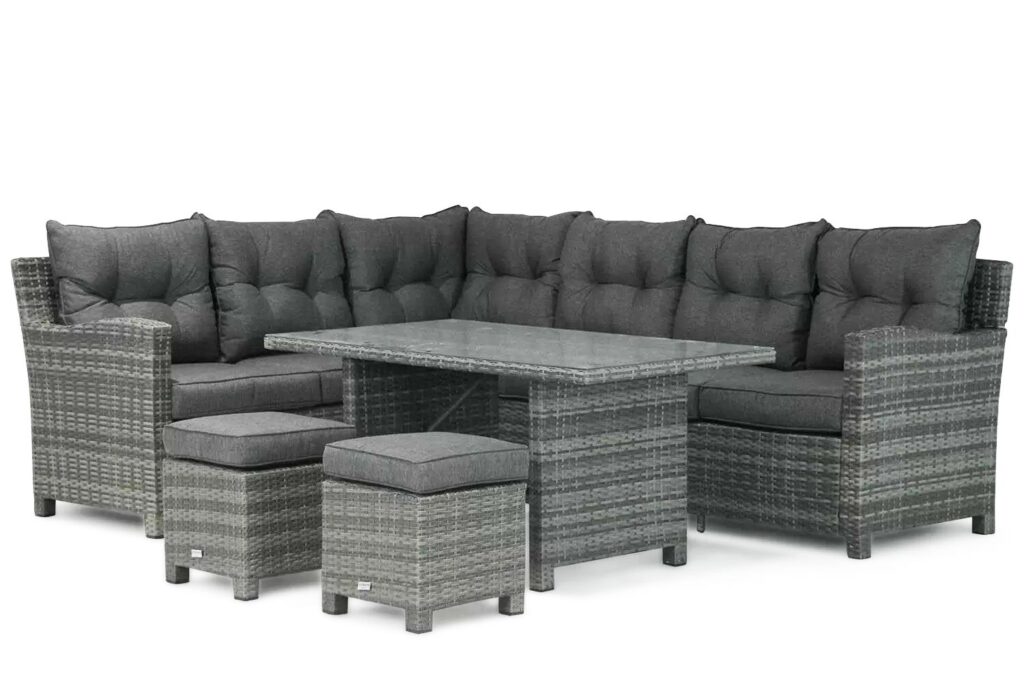 Domani Beluga dining loungeset 5-delig van Tuinmeubelshop
