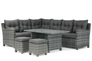 Domani Beluga dining loungeset 5-delig van Tuinmeubelshop