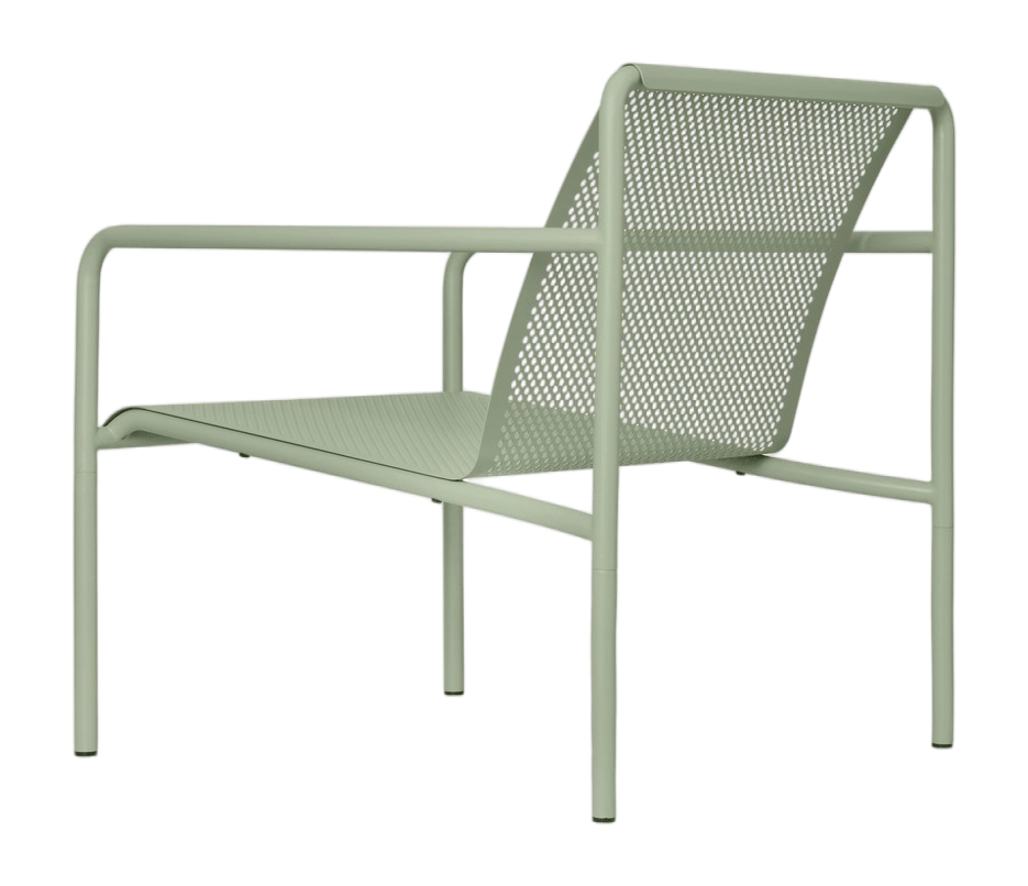 Ferm Living Dapple Lounge Chair With Arms Tuinstoel Tea Green van fonQ