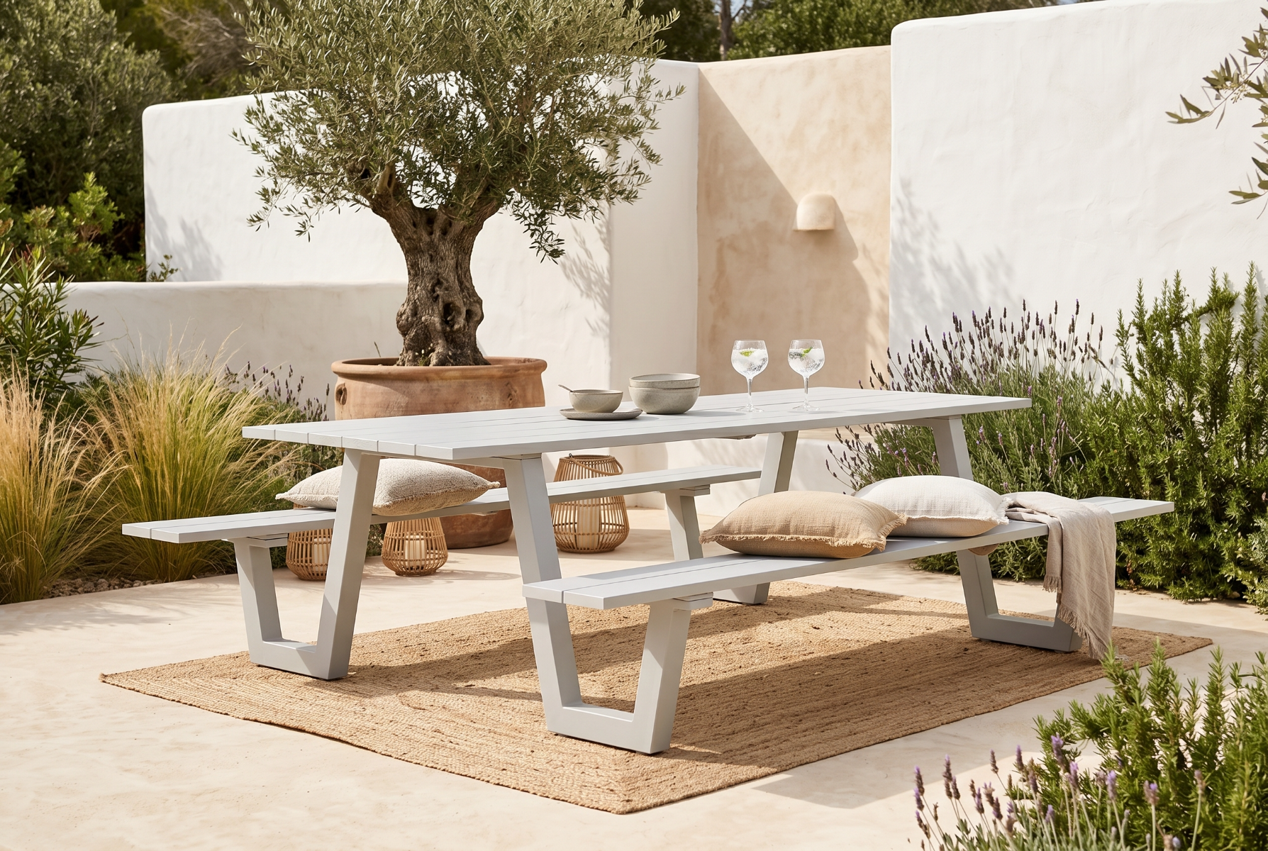 Forte picknickbank 220x98 cm van Tuinmeubelshop