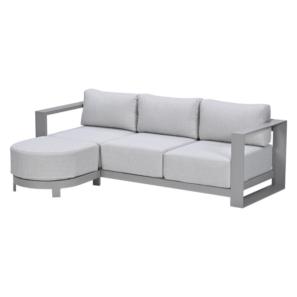 Garden Impressions Loungebank Malakka Chaise Longue - Taupe van Praxis