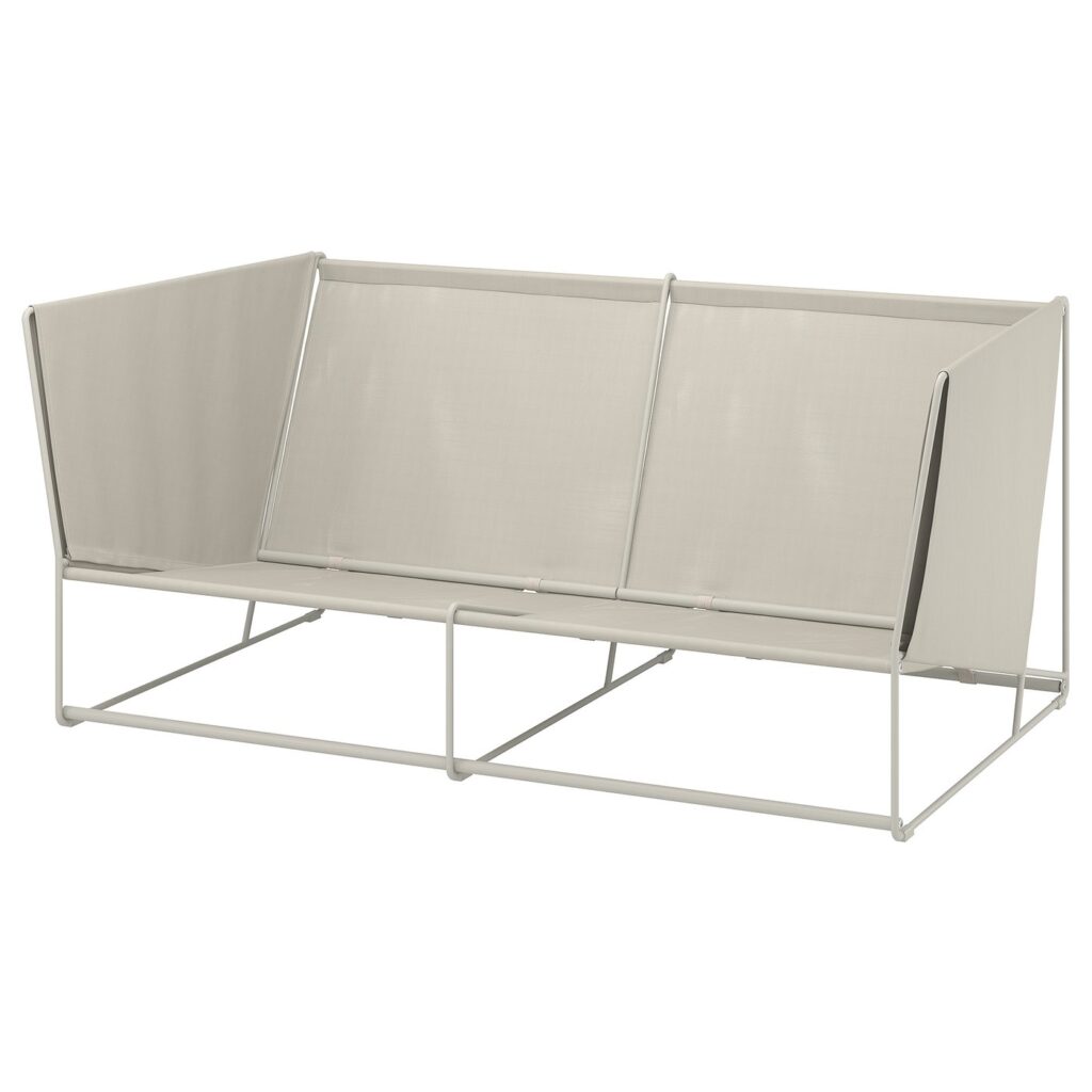 HAVSTEN 2-zitsbank, buiten - beige 179x92x76 cm van IKEA