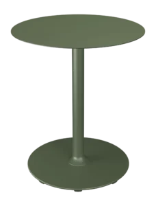 Houe Pico tuintafel Ø64 Olive green, rond onderstel van fonQ