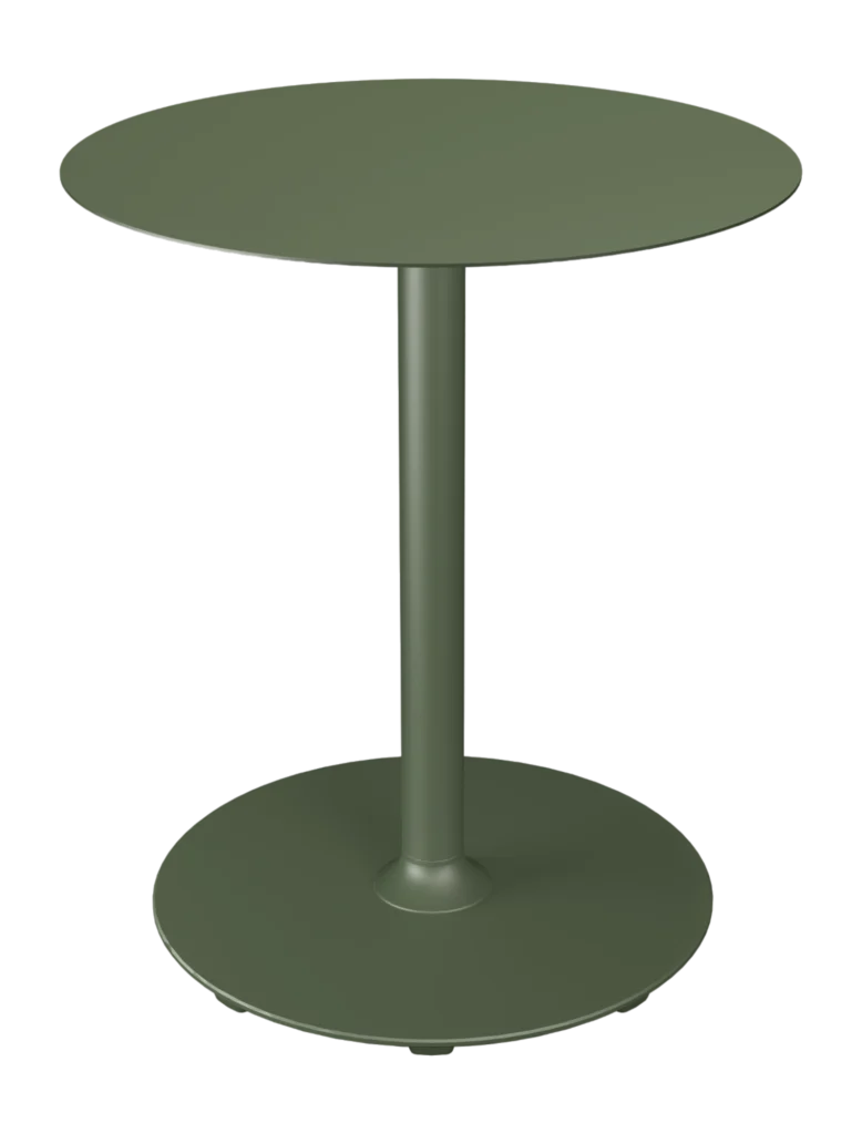 Houe Pico tuintafel Ø64 Olive green, rond onderstel van fonQ