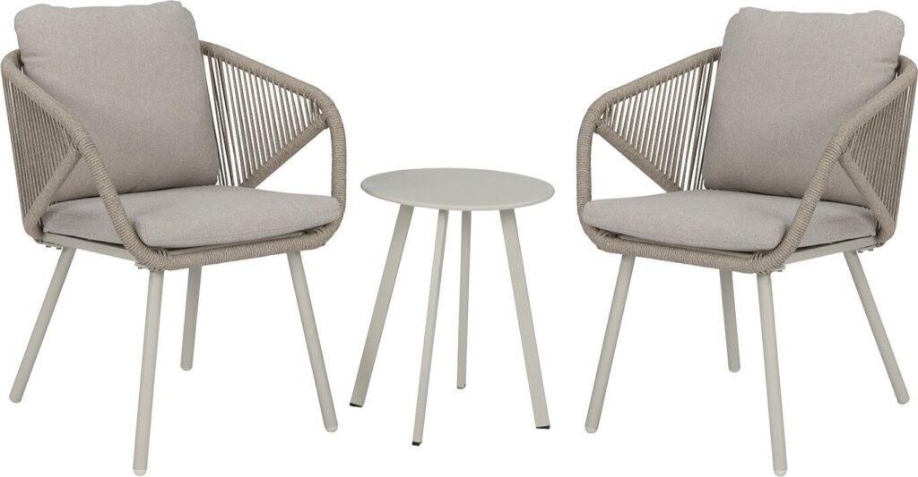 Intratuin 2-zits hoge loungeset Lola beige met Latte taupe van Intratuin