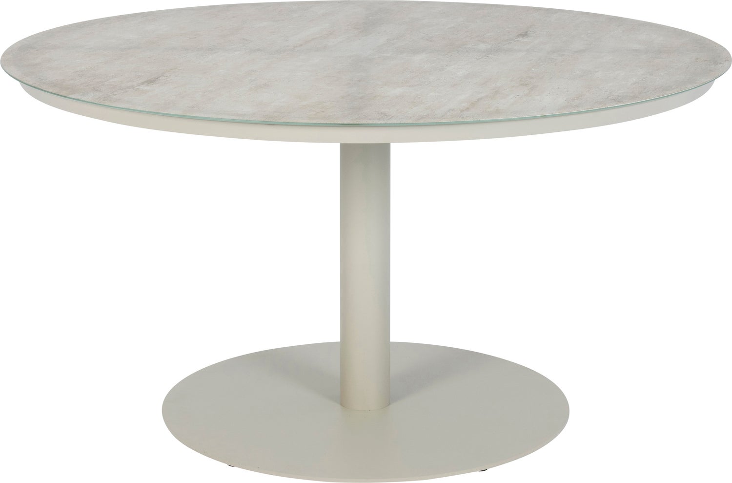 Intratuin 4-zits eettafel Sanne taupe D 140 H 75,5 cm van Intratuin
