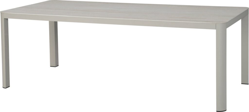 Intratuin 6-zits eettafel Bas taupe 220 x 100 x 74 cm van Intratuin