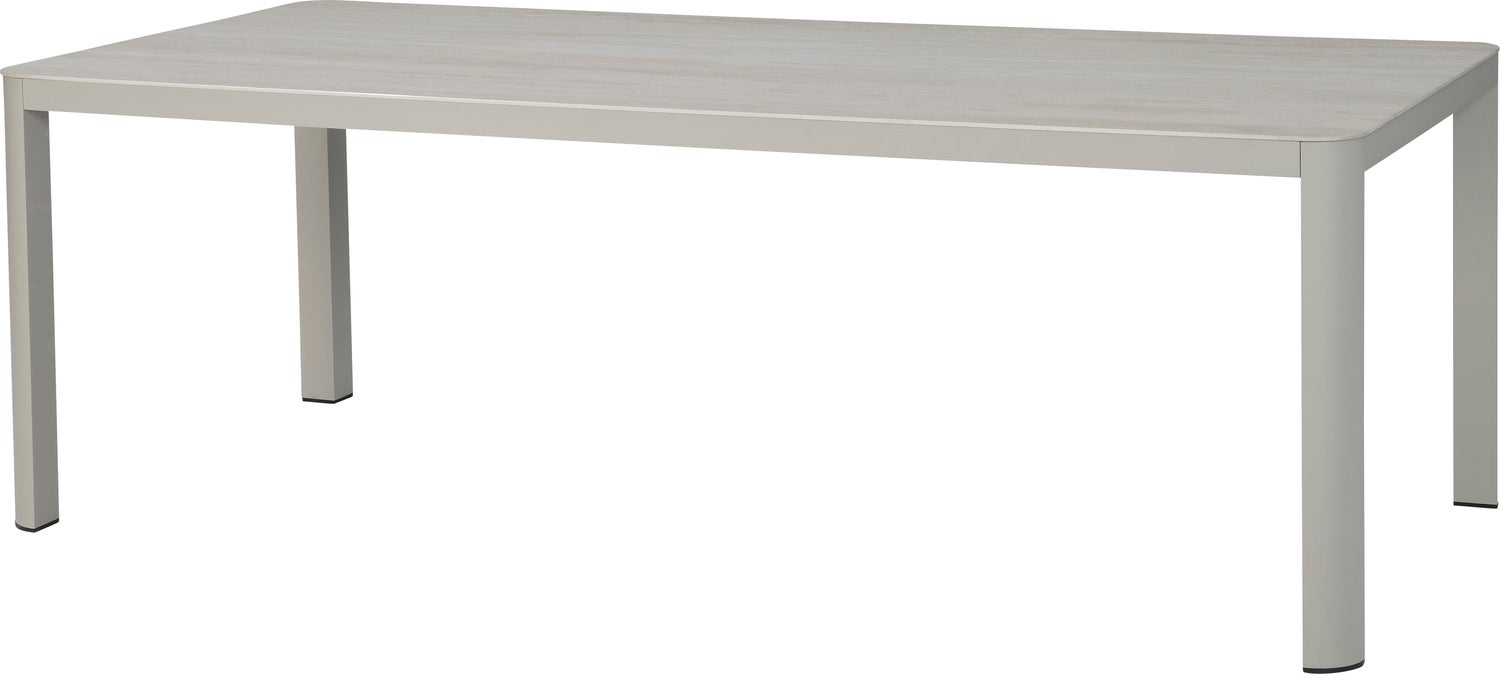 Intratuin 6-zits eettafel Bas taupe 220 x 100 x 74 cm van Intratuin