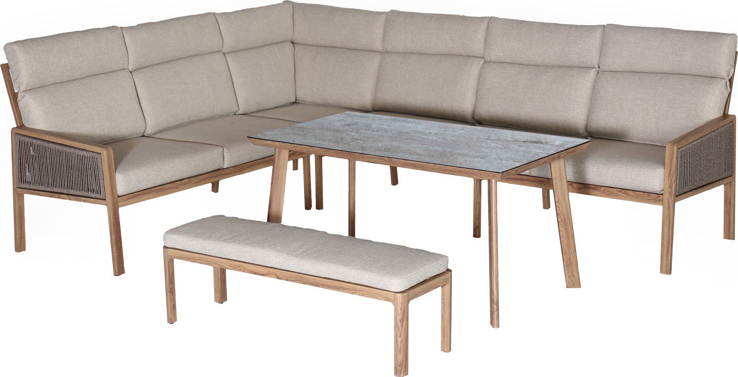 Intratuin 8-zits loungeset Beau naturel van Intratuin