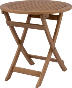 Intratuin klaptafel Jip naturel D 70 H 72 cm van Intratuin