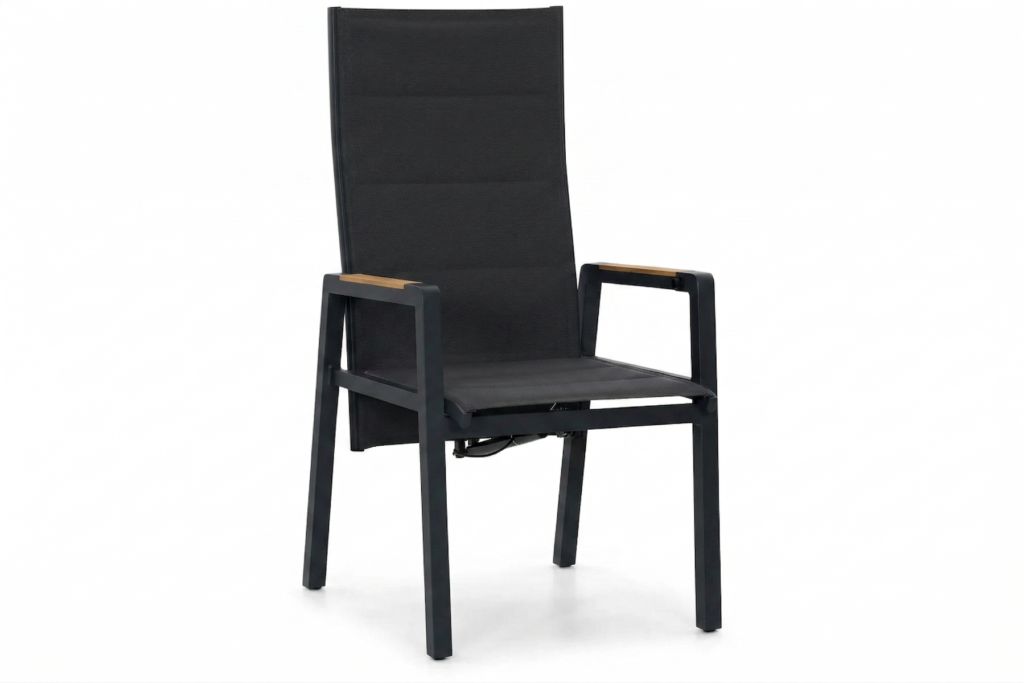 Lifestyle Essence dining tuinstoel verstelbaar antracite van Tuinmeubelshop