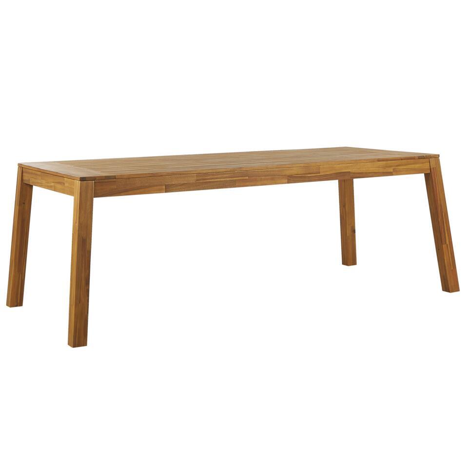 LIVORNO - Tuintafel - Lichte houtkleur - 90 x 210 cm - Acaciahout van Leen Bakker