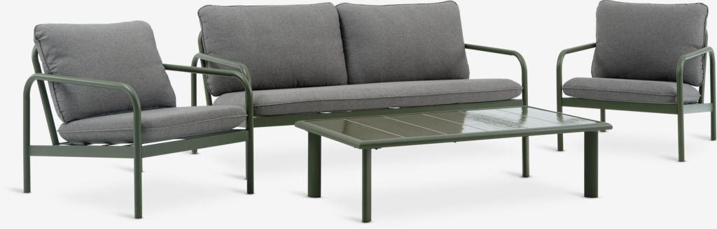Loungeset TEGLUM 5-zits olijfgroen van JYSK