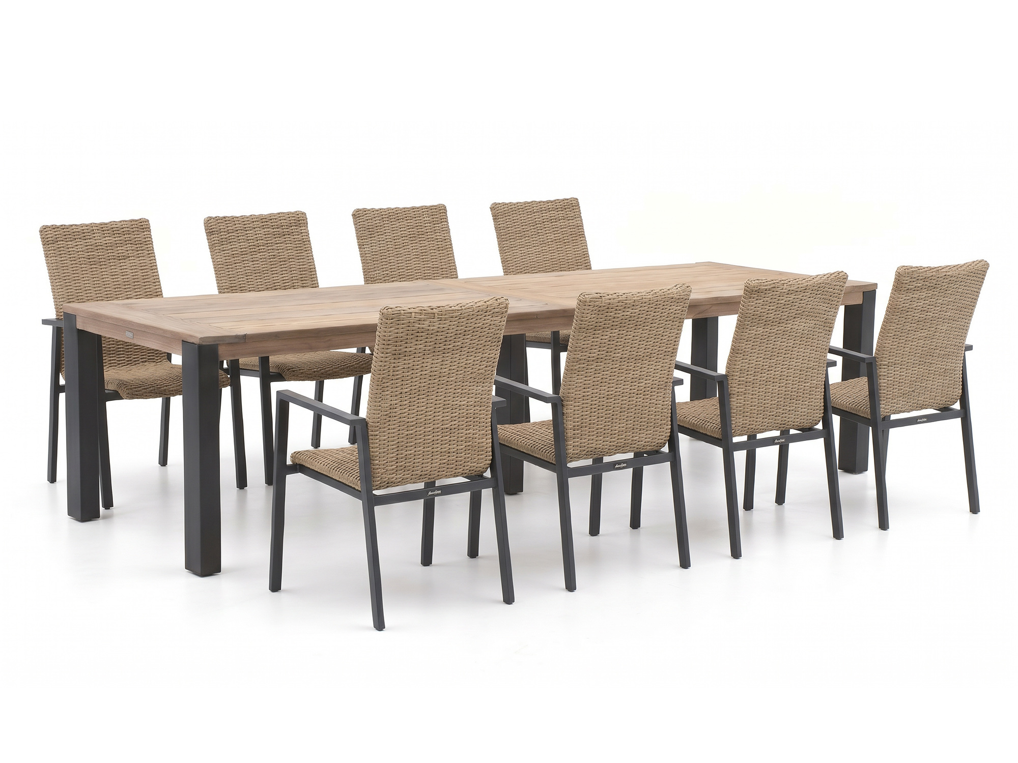 Manifesto Villongo/ROUGH-S 300cm dining tuinset 9-delig stapelbaar van Kees Smit
