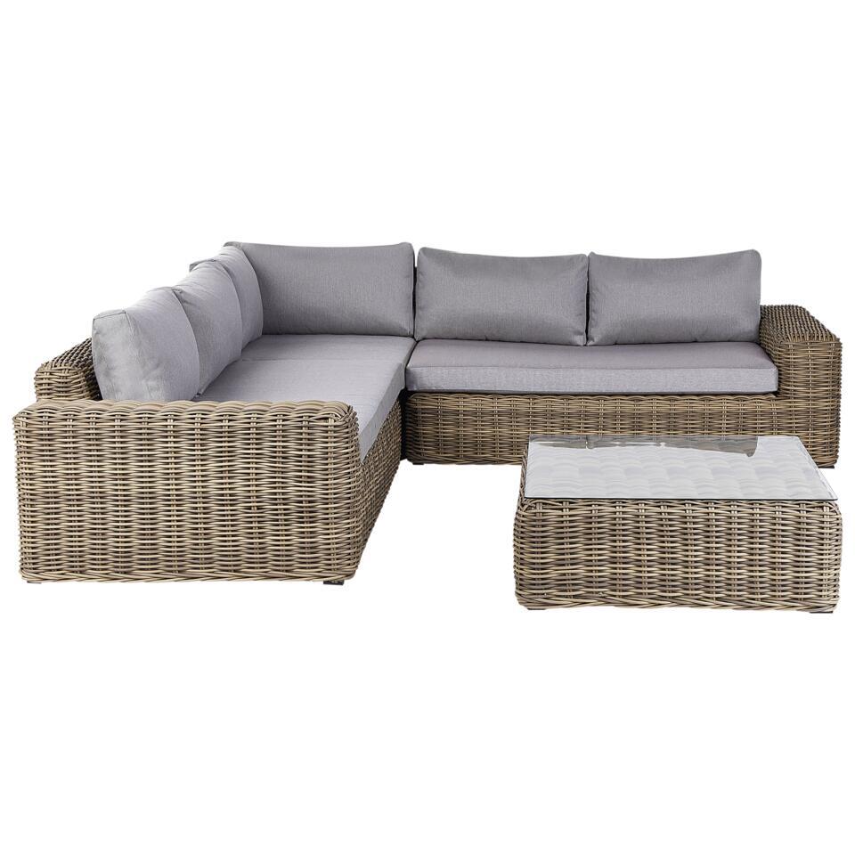 PALERMO - Loungeset - Lichtbruin - PE rotan van Leen Bakker