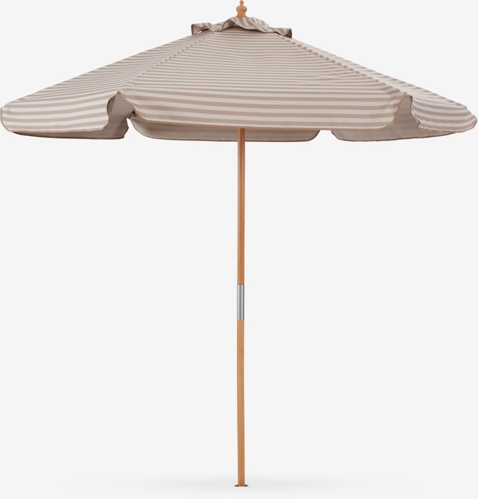 Parasol SMYGEHUK Ø200 beige/zand van JYSK