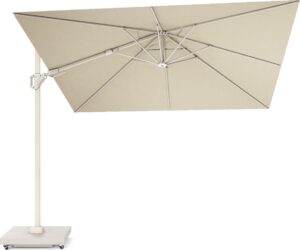 Platinum Sun & Shade zweefparasol Challenger T2 crème 98+UV 300 x 300 x 265 cm van Intratuin