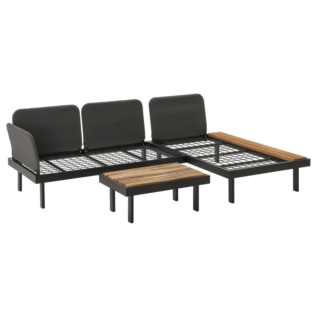 REVSKÄR 3-zits loungeset - antraciet buiten van IKEA