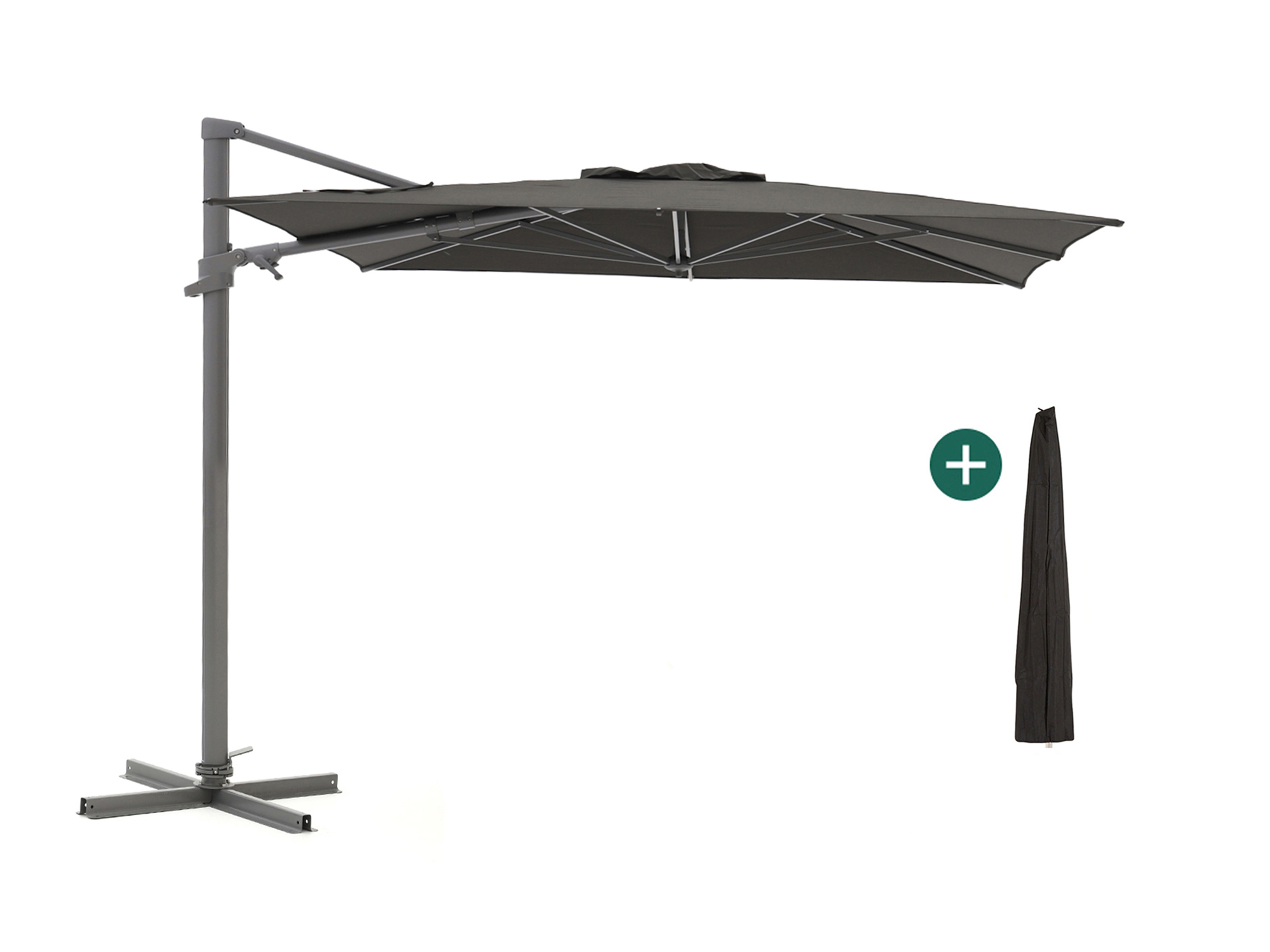 Shadowline Francisco zweefparasol 300x300cm van Kees Smit