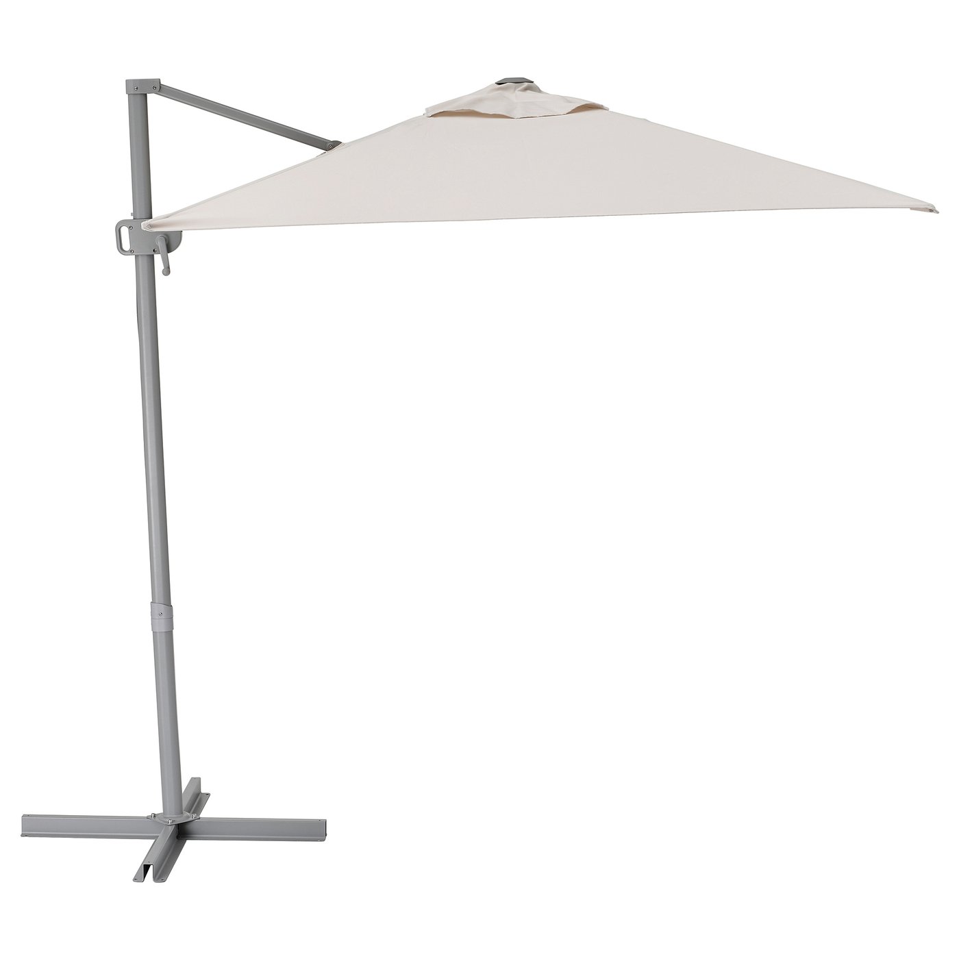 SVALÖN Parasol, vrijhangend - licht grijsbeige 300x200 cm van IKEA