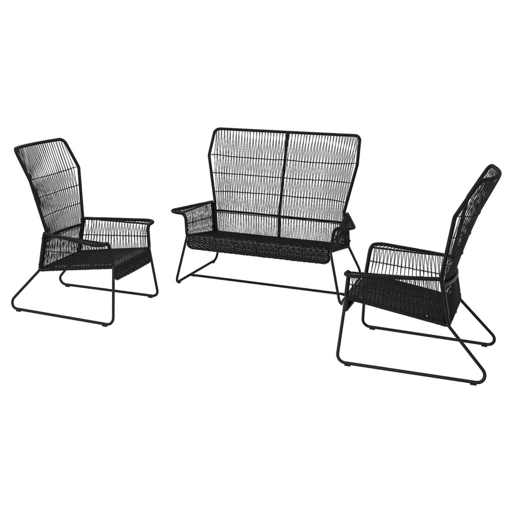 TALLSKÄR 4-zits loungeset - buiten/antraciet van IKEA