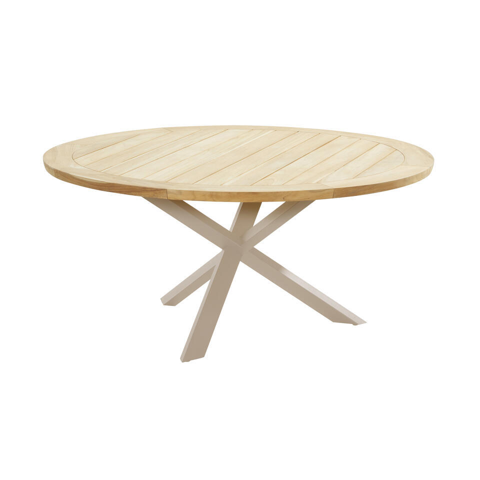 Taste Prado tuintafel - 160 cm. rond - latte van Leen Bakker