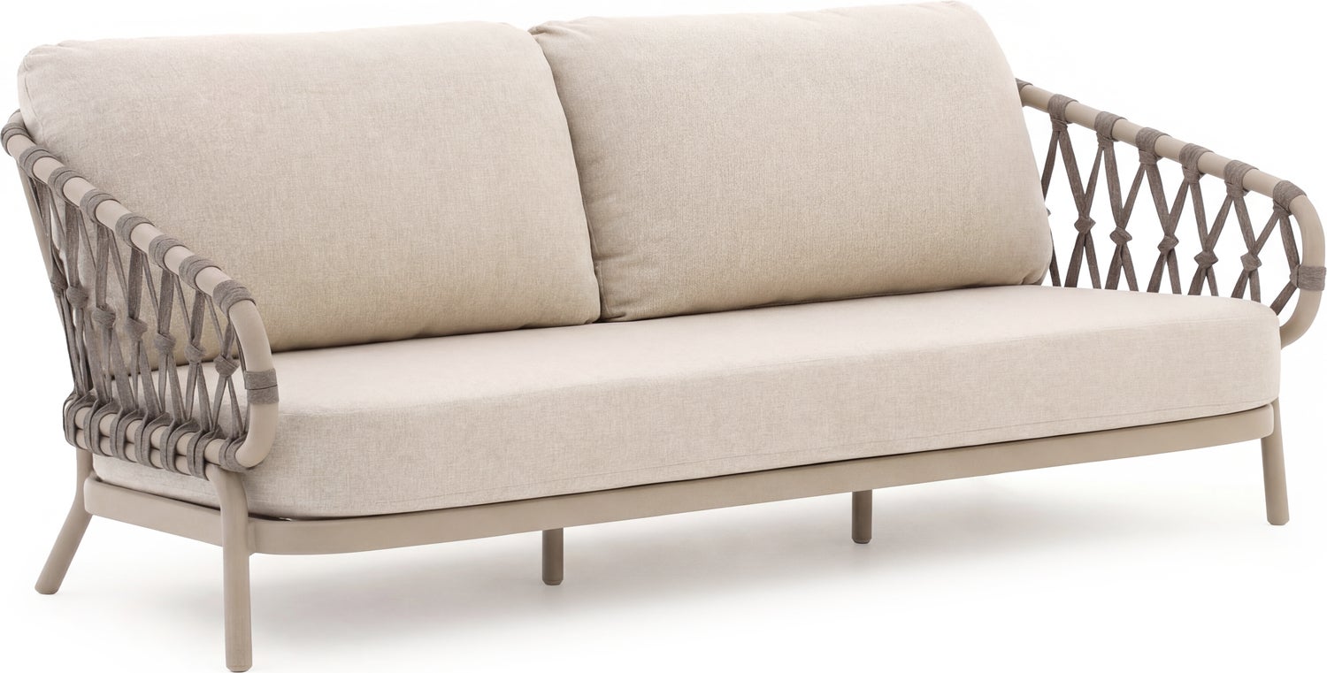 Tierra Outdoor 3-zits loungebank Natal beige van Intratuin