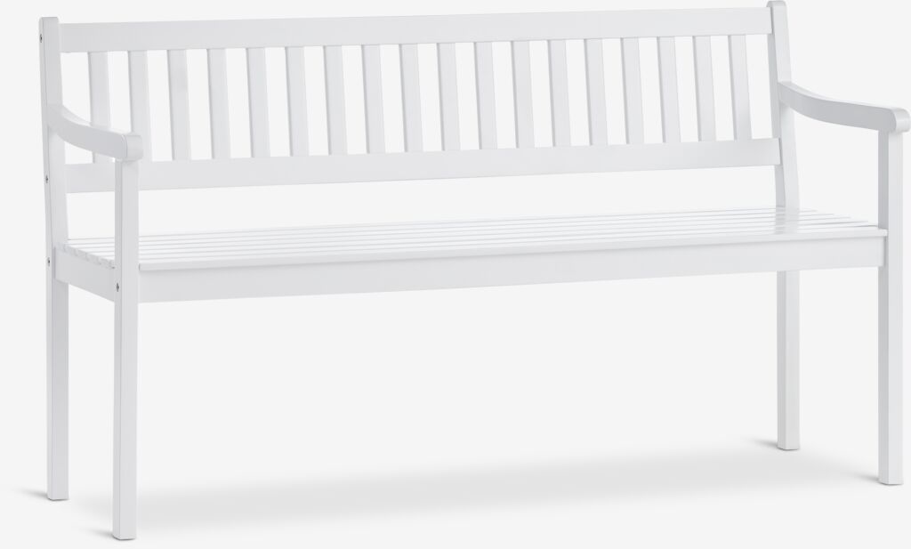 Tuinbank TUSTEN B140xD53 hardhout wit van JYSK