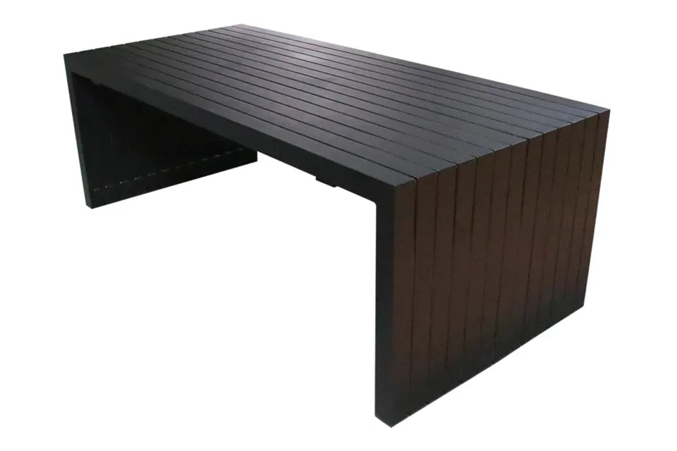 Tuintafel Aluminium 220 x 100 cm | Zwart van Fonteyn