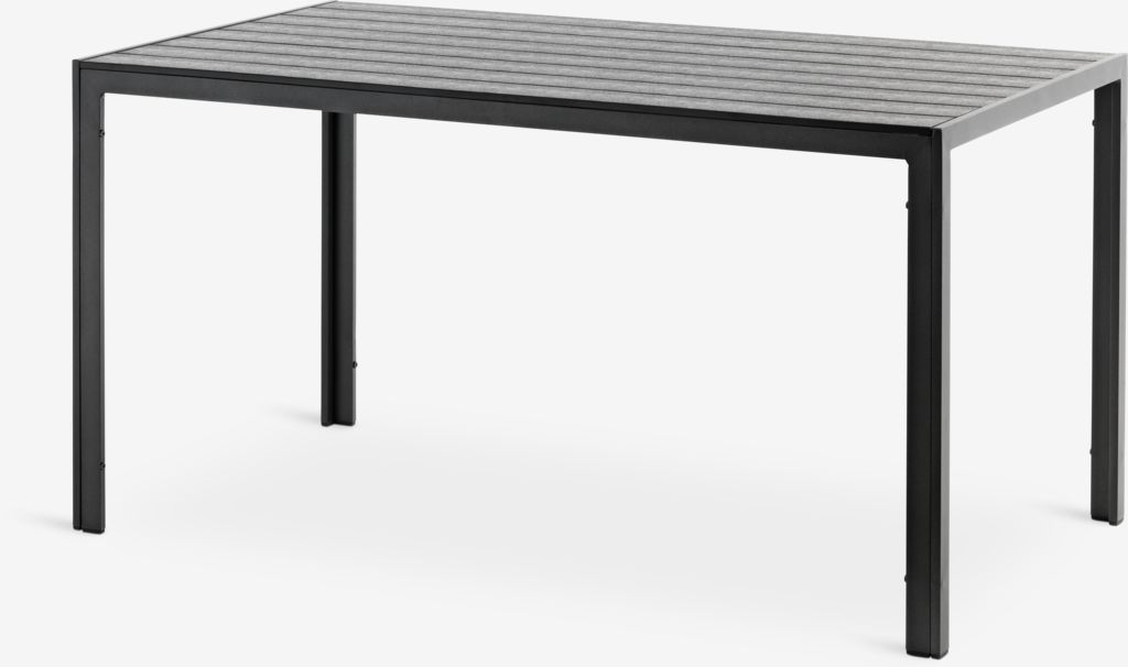 Tuintafel JERSORE B80xL140 zwart van JYSK