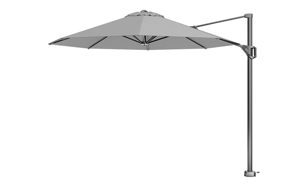 Voyager T¹ Zweefparasol Ø 300 cm | Lichtgrijs van Fonteyn