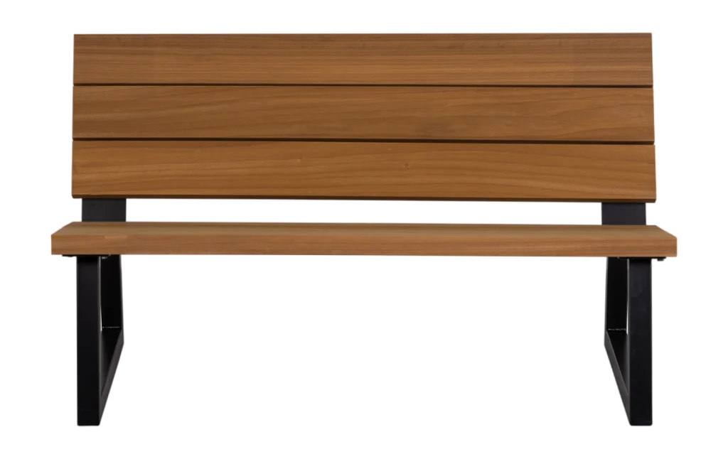 WOOOD Banco Tuinbank - Ayous - Hout/Metaal Naturel van fonQ